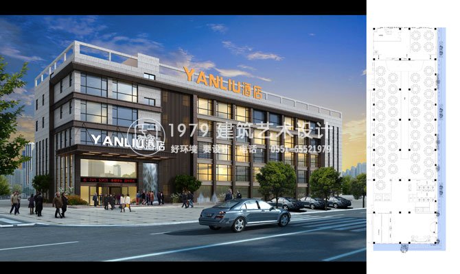 酒店外立面效果圖